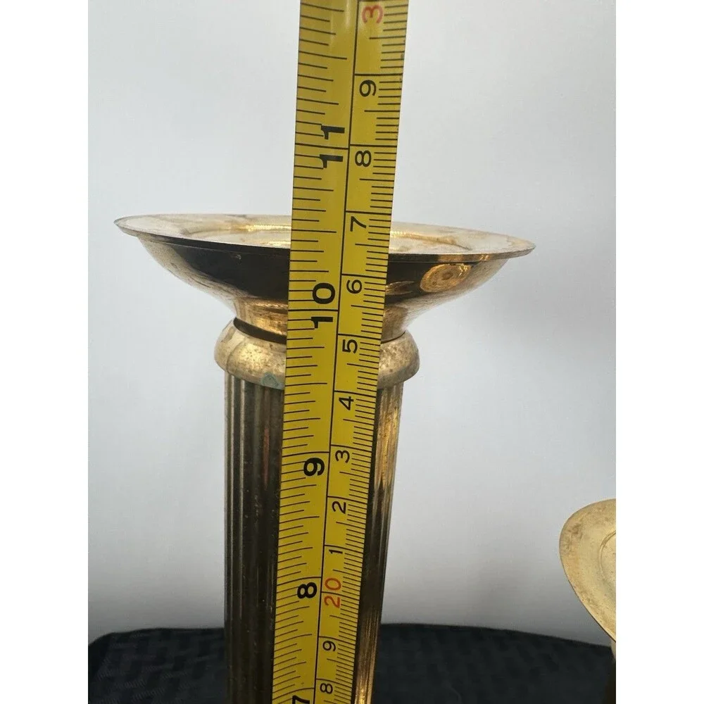 brass candle stick holders set of 2